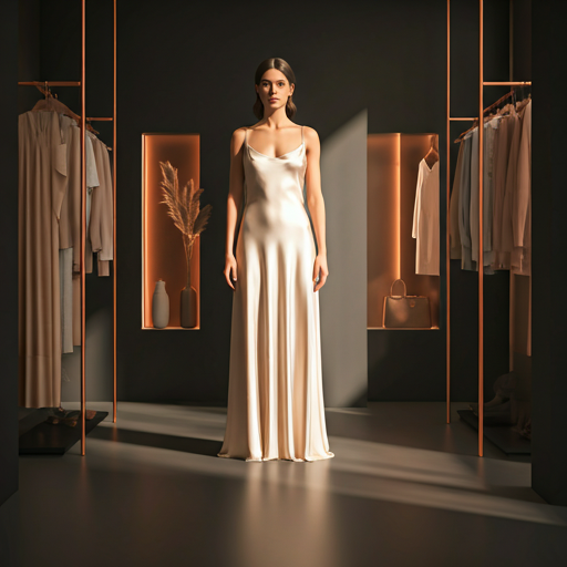 Vestido de seda